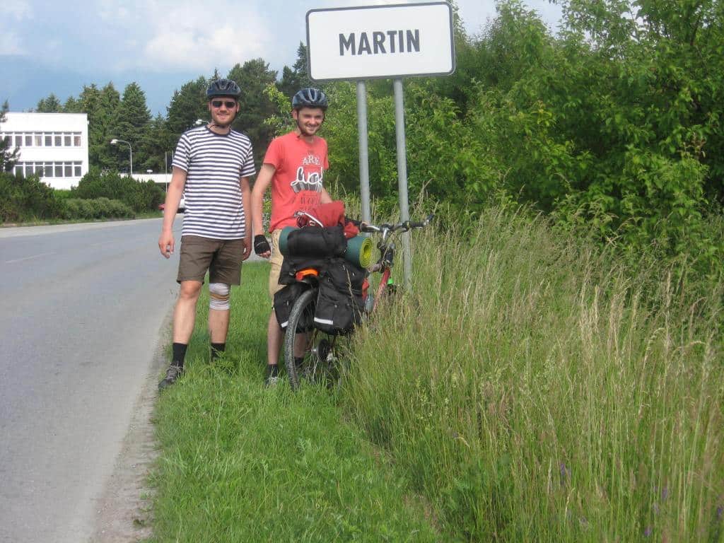 Martin na rowerze