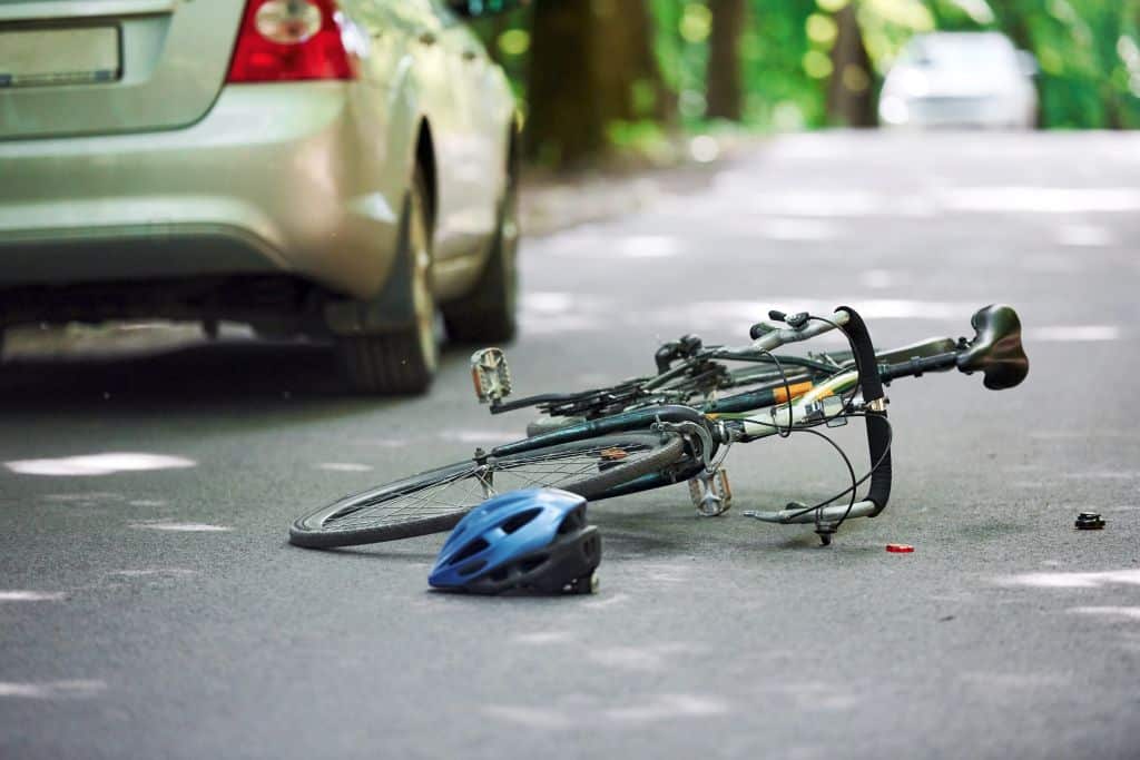 car accident bicycle